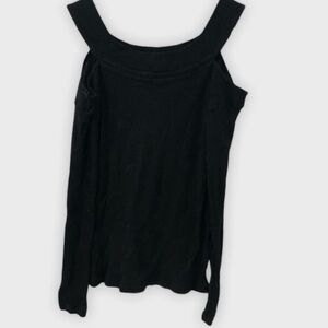 MICHAEL Stars ribbed cold shoulder long sleeve top